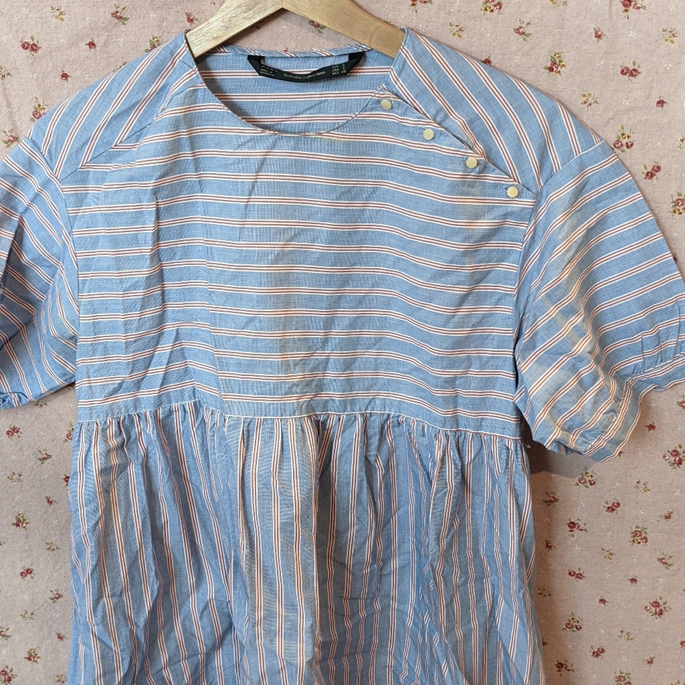 Zara - Nautical Stripe Tunic/Blouse